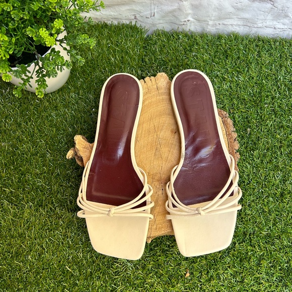 STAUD Pippa knotted leather slides SIZE 36 US 6 New - Picture 12 of 16